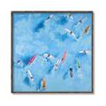 Picture of Surfboarders II  _GroupedProduct_Square_Canvas_Framed_