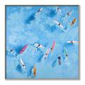 Picture of Surfboarders II  _GroupedProduct_Square_Canvas_Framed_