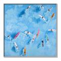 Picture of Surfboarders II  _GroupedProduct_Square_Canvas_Framed_