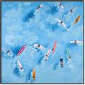Picture of Surfboarders II  _GroupedProduct_Square_Canvas_Framed_