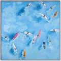 Picture of Surfboarders II  _GroupedProduct_Square_Canvas_Framed_