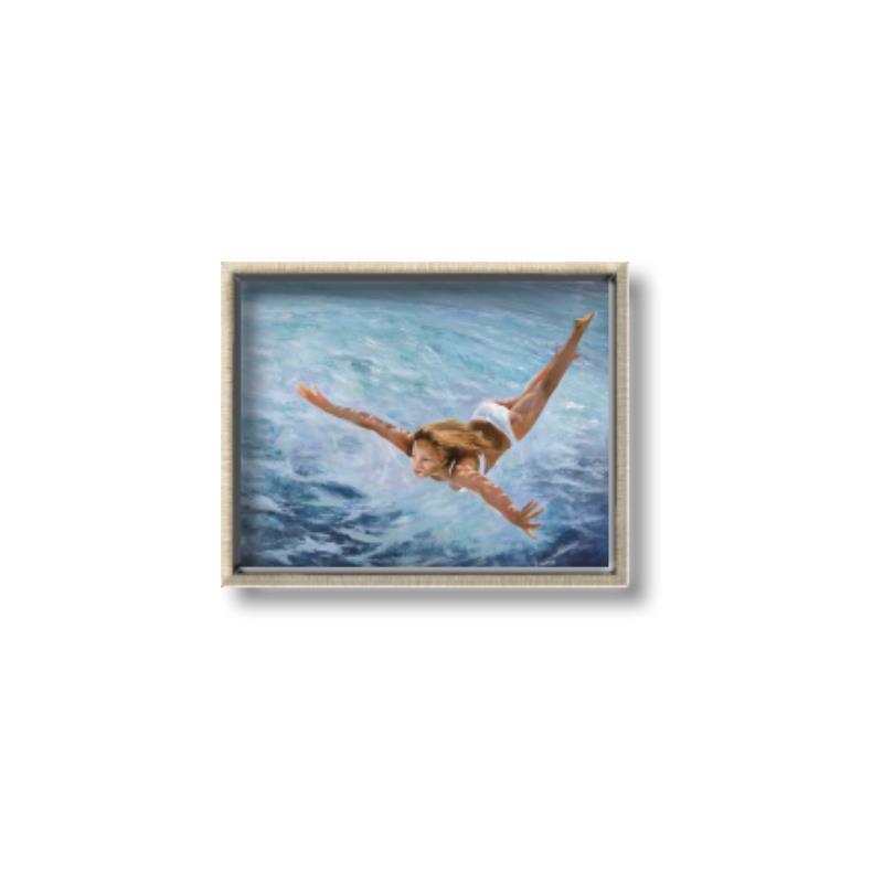 Picture of In water _GroupedProduct_Rectangle_Landscape_Canvas_Framed_