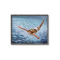 Picture of In water _GroupedProduct_Rectangle_Landscape_Canvas_Framed_