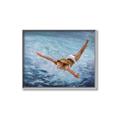 Picture of In water _GroupedProduct_Rectangle_Landscape_Canvas_Framed_