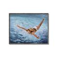 Picture of In water _GroupedProduct_Rectangle_Landscape_Canvas_Framed_