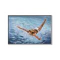 Picture of In water _GroupedProduct_Rectangle_Landscape_Canvas_Framed_
