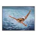 Picture of In water _GroupedProduct_Rectangle_Landscape_Canvas_Framed_