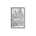 Picture of City Sketch I _GroupedProduct_Rectangle_Portrait_Canvas_Framed_