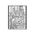 Picture of City Sketch I _GroupedProduct_Rectangle_Portrait_Canvas_Framed_