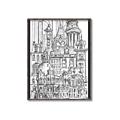 Picture of City Sketch I _GroupedProduct_Rectangle_Portrait_Canvas_Framed_