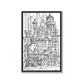 Picture of City Sketch I _GroupedProduct_Rectangle_Portrait_Canvas_Framed_