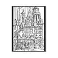 Picture of City Sketch I _GroupedProduct_Rectangle_Portrait_Canvas_Framed_