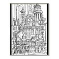 Picture of City Sketch I _GroupedProduct_Rectangle_Portrait_Canvas_Framed_