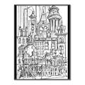 Picture of City Sketch I _GroupedProduct_Rectangle_Portrait_Canvas_Framed_