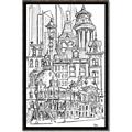Picture of City Sketch I _GroupedProduct_Rectangle_Portrait_Canvas_Framed_