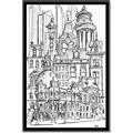 Picture of City Sketch I _GroupedProduct_Rectangle_Portrait_Canvas_Framed_