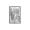 Picture of City Sketch II _GroupedProduct_Rectangle_Portrait_Canvas_Framed_