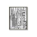 Picture of City Sketch II _GroupedProduct_Rectangle_Portrait_Canvas_Framed_