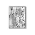 Picture of City Sketch II _GroupedProduct_Rectangle_Portrait_Canvas_Framed_