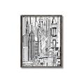 Picture of City Sketch II _GroupedProduct_Rectangle_Portrait_Canvas_Framed_