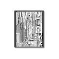 Picture of City Sketch II _GroupedProduct_Rectangle_Portrait_Canvas_Framed_