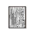 Picture of City Sketch II _GroupedProduct_Rectangle_Portrait_Canvas_Framed_