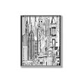 Picture of City Sketch II _GroupedProduct_Rectangle_Portrait_Canvas_Framed_