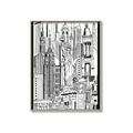 Picture of City Sketch II _GroupedProduct_Rectangle_Portrait_Canvas_Framed_