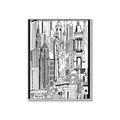 Picture of City Sketch II _GroupedProduct_Rectangle_Portrait_Canvas_Framed_