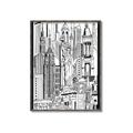 Picture of City Sketch II _GroupedProduct_Rectangle_Portrait_Canvas_Framed_