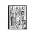 Picture of City Sketch II _GroupedProduct_Rectangle_Portrait_Canvas_Framed_