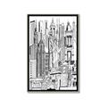 Picture of City Sketch II _GroupedProduct_Rectangle_Portrait_Canvas_Framed_