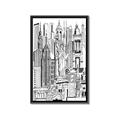 Picture of City Sketch II _GroupedProduct_Rectangle_Portrait_Canvas_Framed_