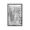 Picture of City Sketch II _GroupedProduct_Rectangle_Portrait_Canvas_Framed_