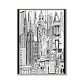 Picture of City Sketch II _GroupedProduct_Rectangle_Portrait_Canvas_Framed_