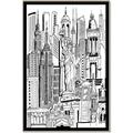 Picture of City Sketch II _GroupedProduct_Rectangle_Portrait_Canvas_Framed_