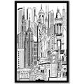 Picture of City Sketch II _GroupedProduct_Rectangle_Portrait_Canvas_Framed_