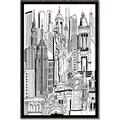 Picture of City Sketch II _GroupedProduct_Rectangle_Portrait_Canvas_Framed_
