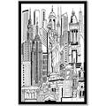 Picture of City Sketch II _GroupedProduct_Rectangle_Portrait_Canvas_Framed_