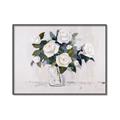 Picture of White Roses _GroupedProduct_Rectangle_Landscape_Canvas_Framed_