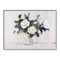 Picture of White Roses _GroupedProduct_Rectangle_Landscape_Canvas_Framed_
