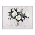 Picture of White Roses _GroupedProduct_Rectangle_Landscape_Canvas_Framed_