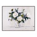 Picture of White Roses _GroupedProduct_Rectangle_Landscape_Canvas_Framed_