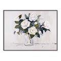 Picture of White Roses _GroupedProduct_Rectangle_Landscape_Canvas_Framed_