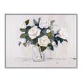 Picture of White Roses _GroupedProduct_Rectangle_Landscape_Canvas_Framed_
