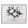 Picture of White Roses _GroupedProduct_Rectangle_Landscape_Canvas_Framed_