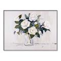 Picture of White Roses _GroupedProduct_Rectangle_Landscape_Canvas_Framed_