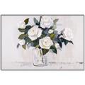 Picture of White Roses _GroupedProduct_Rectangle_Landscape_Canvas_Framed_