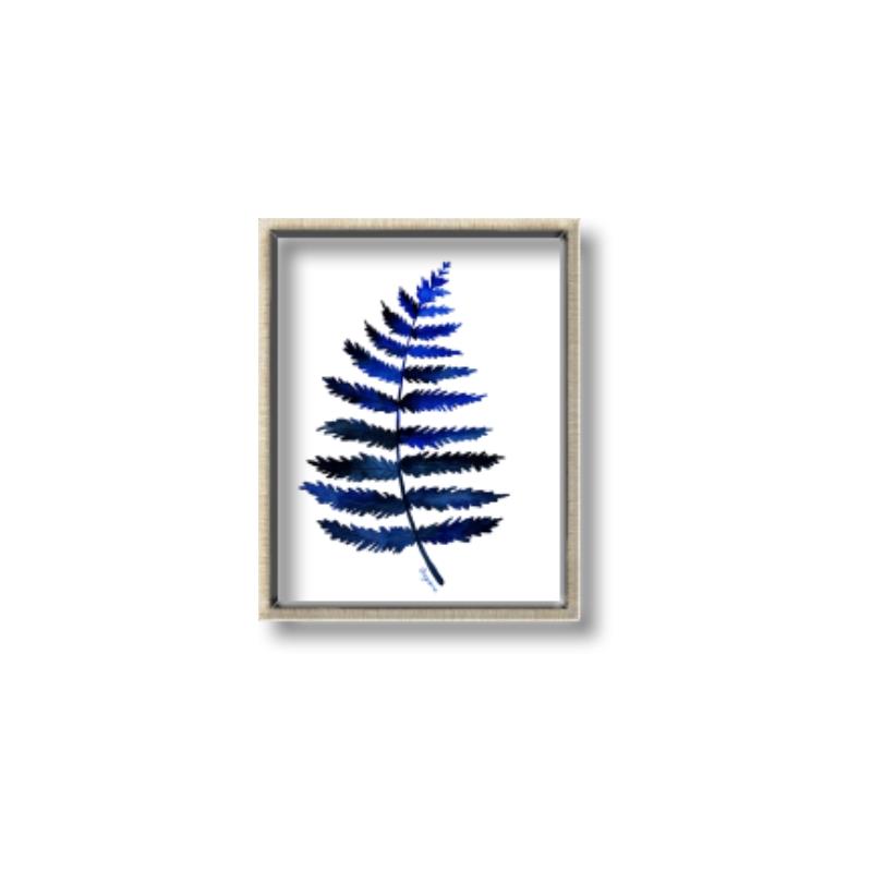 Picture of Indigo Fern  _GroupedProduct_Rectangle_Portrait_Canvas_Framed_