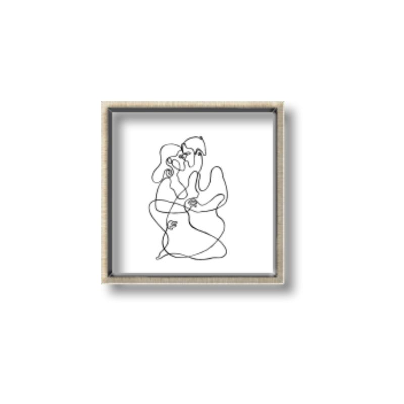 Picture of Intertwined II  _GroupedProduct_Square_Canvas_Framed_